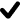 Icono de check negro sobre fondo blanco