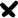 Icono de cruz negro sobre fondo blanco